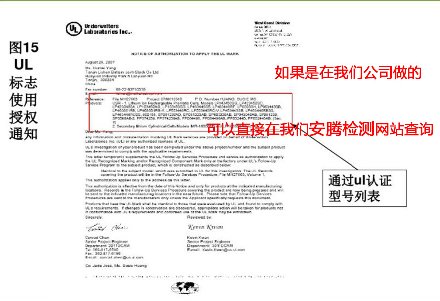 UL1642标准证书报告查询